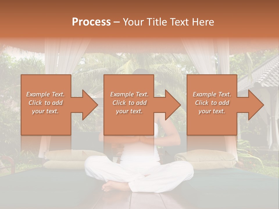 Black Hair Outdoor Model PowerPoint Template