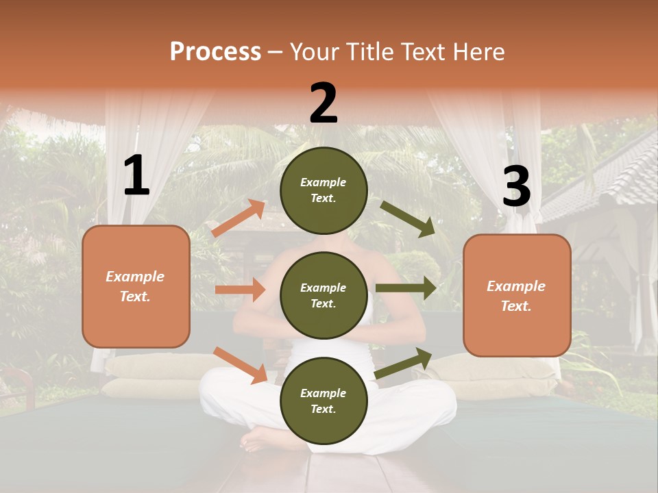 Black Hair Outdoor Model PowerPoint Template