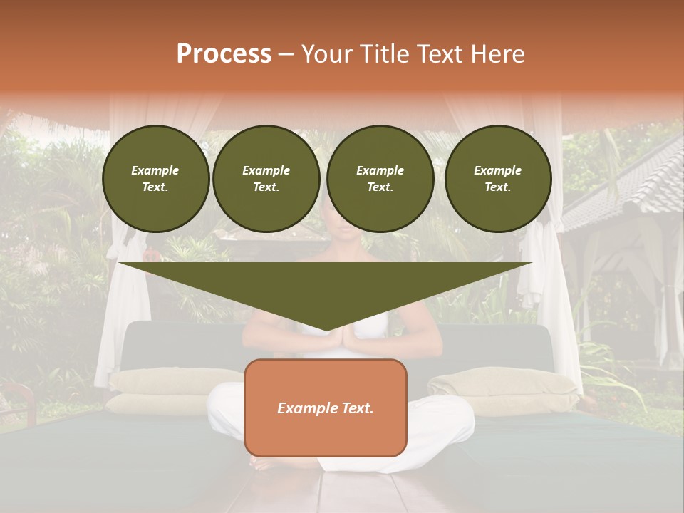 Black Hair Outdoor Model PowerPoint Template