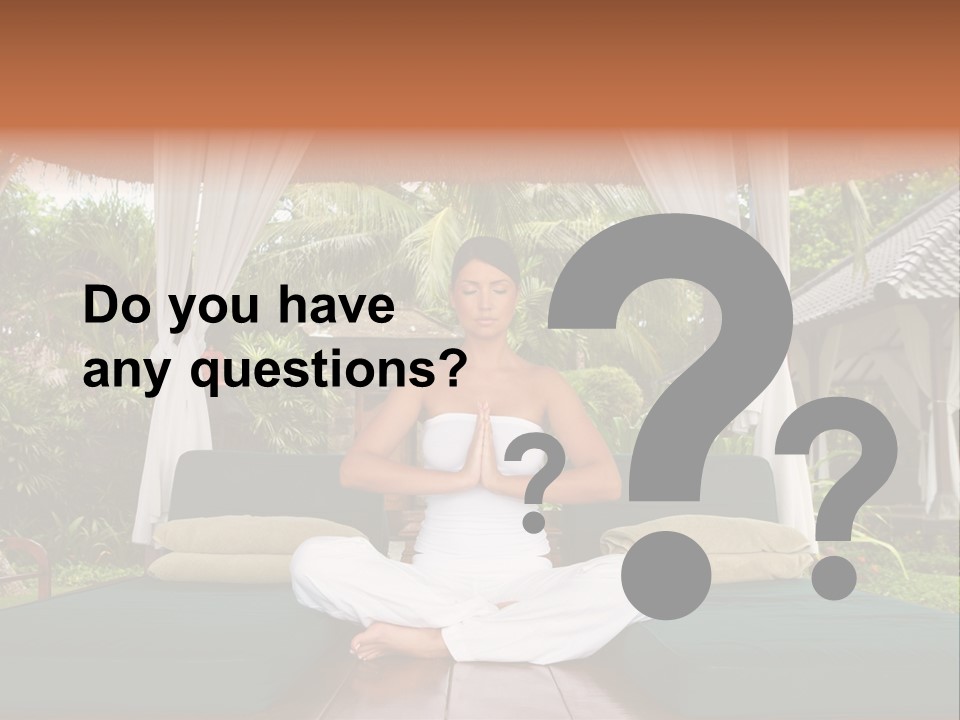 Black Hair Outdoor Model PowerPoint Template