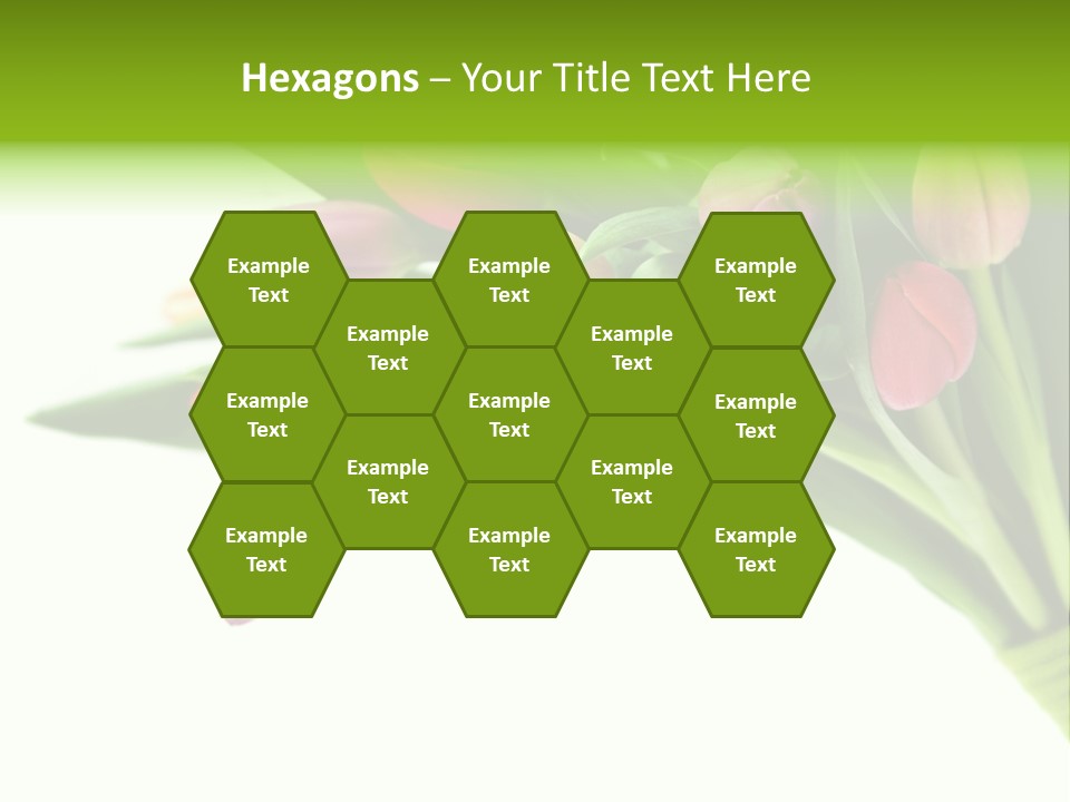 Purple Bouquet Tulips PowerPoint Template