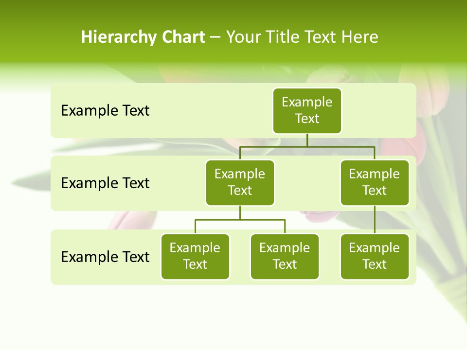 Purple Bouquet Tulips PowerPoint Template