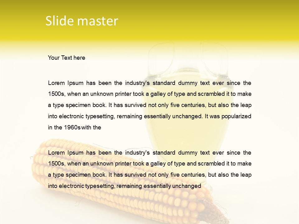 Sweet Corn Grain PowerPoint Template