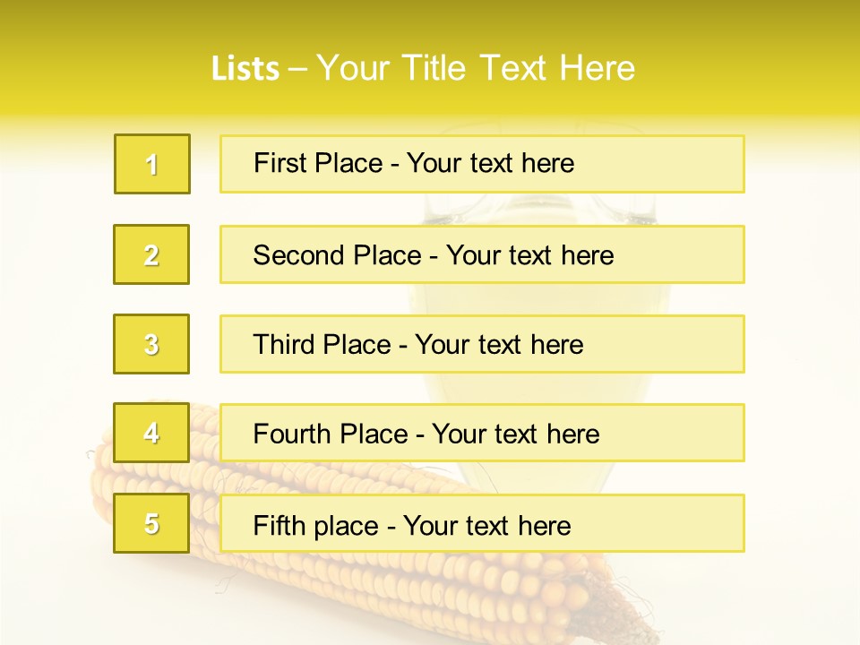 Sweet Corn Grain PowerPoint Template