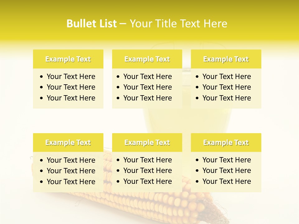 Sweet Corn Grain PowerPoint Template