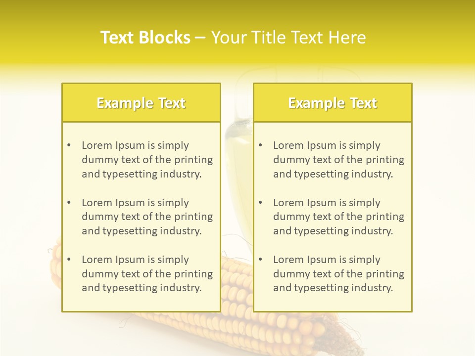 Sweet Corn Grain PowerPoint Template