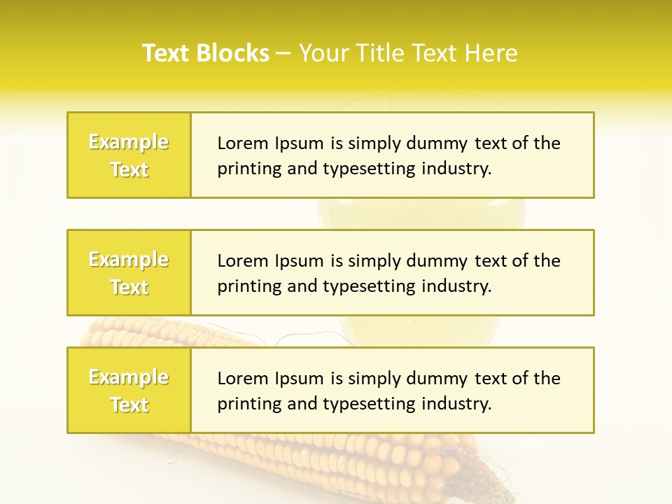 Sweet Corn Grain PowerPoint Template