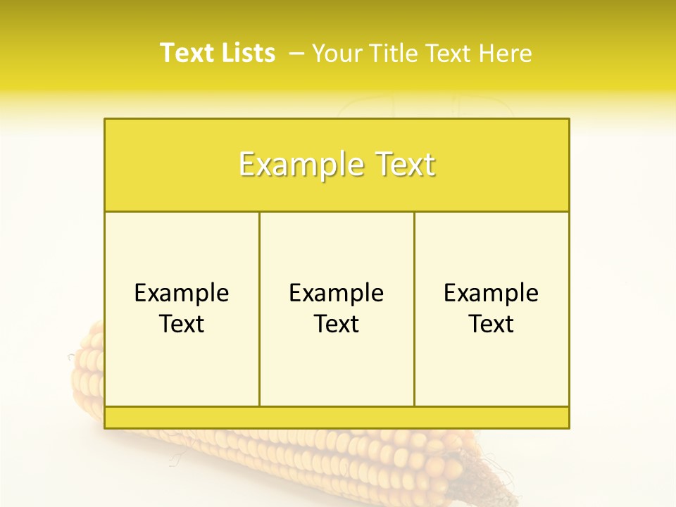 Sweet Corn Grain PowerPoint Template