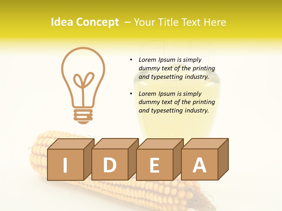 Sweet Corn Grain PowerPoint Template