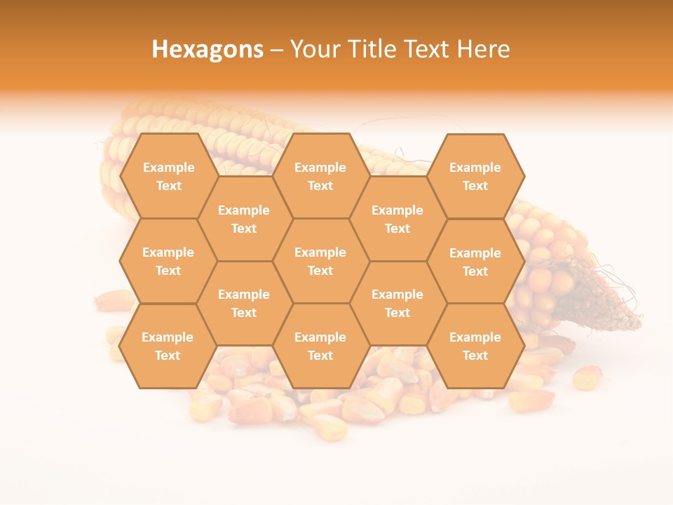Golden Vegetable Corn PowerPoint Template