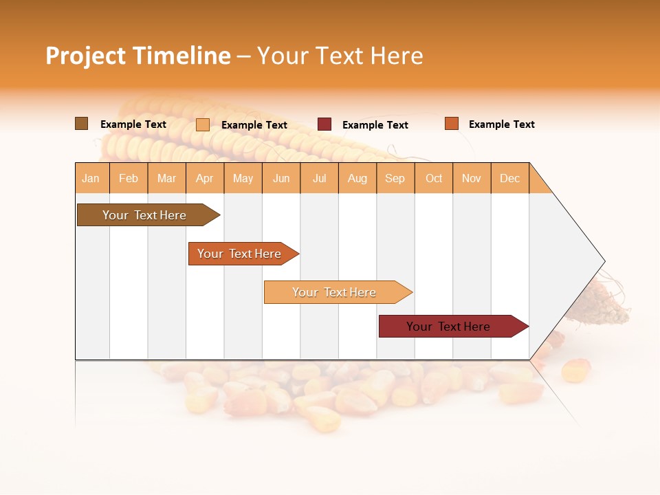 Golden Vegetable Corn PowerPoint Template