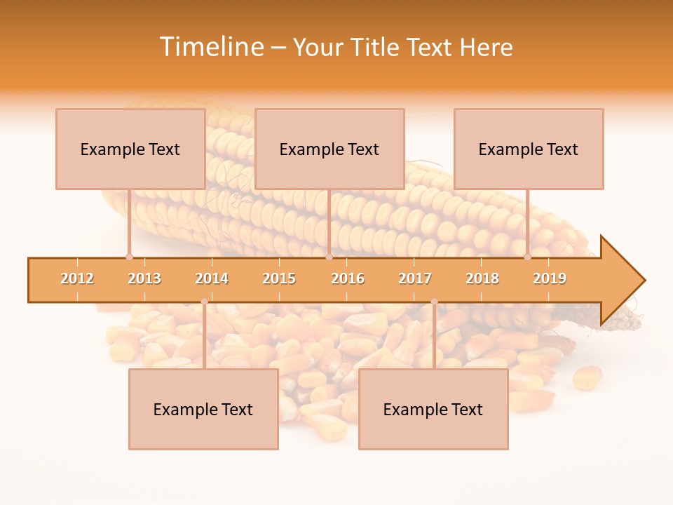 Golden Vegetable Corn PowerPoint Template