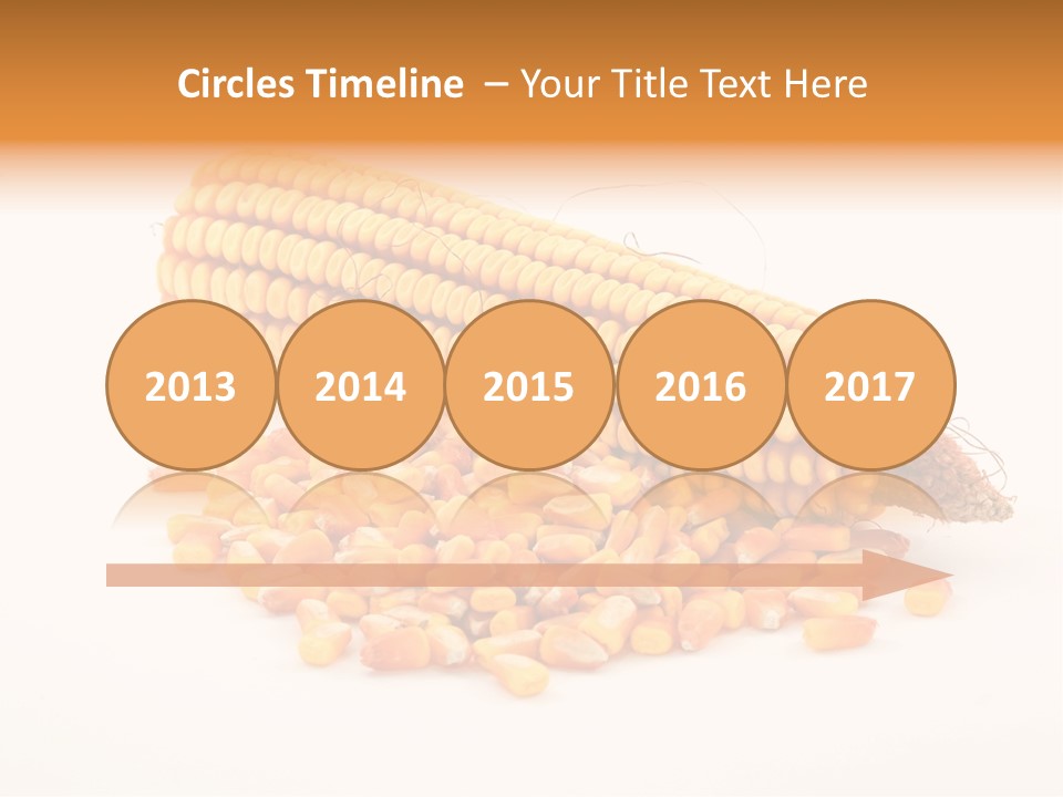 Golden Vegetable Corn PowerPoint Template
