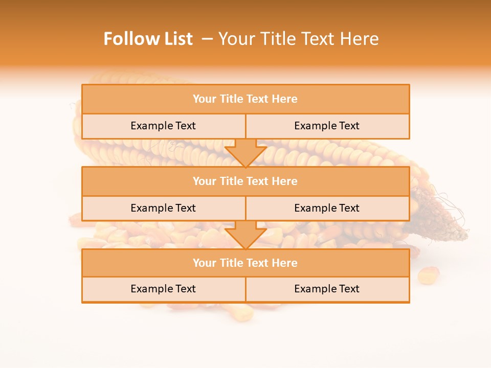 Golden Vegetable Corn PowerPoint Template