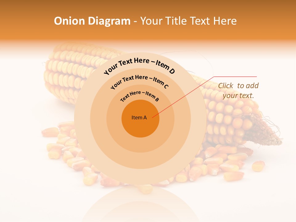 Golden Vegetable Corn PowerPoint Template