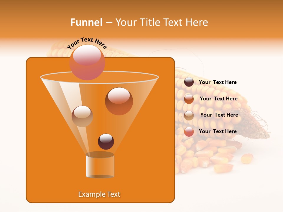 Golden Vegetable Corn PowerPoint Template