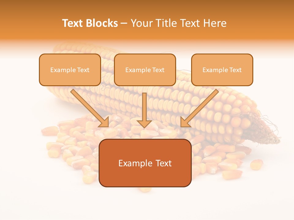 Golden Vegetable Corn PowerPoint Template