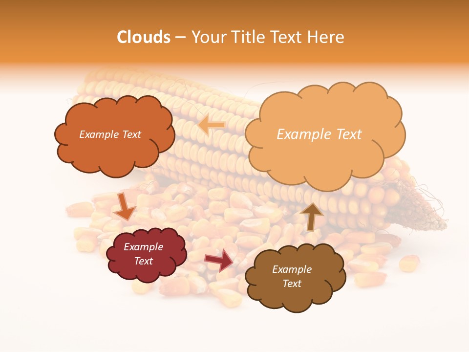 Golden Vegetable Corn PowerPoint Template