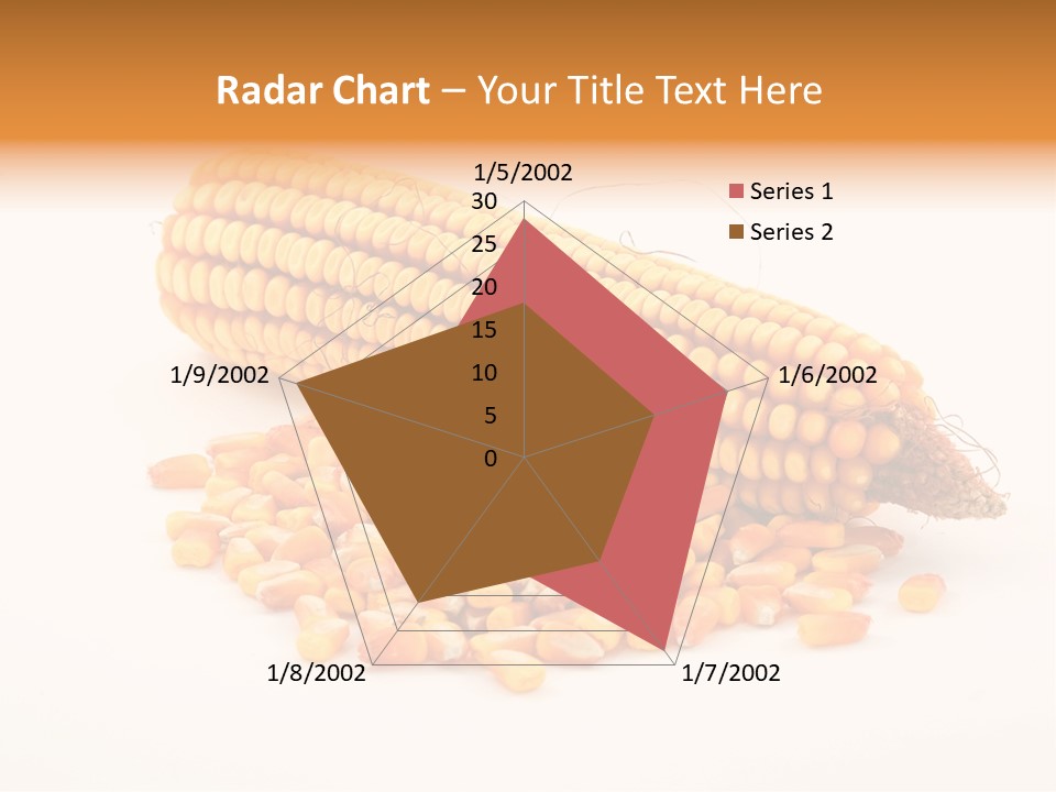 Golden Vegetable Corn PowerPoint Template