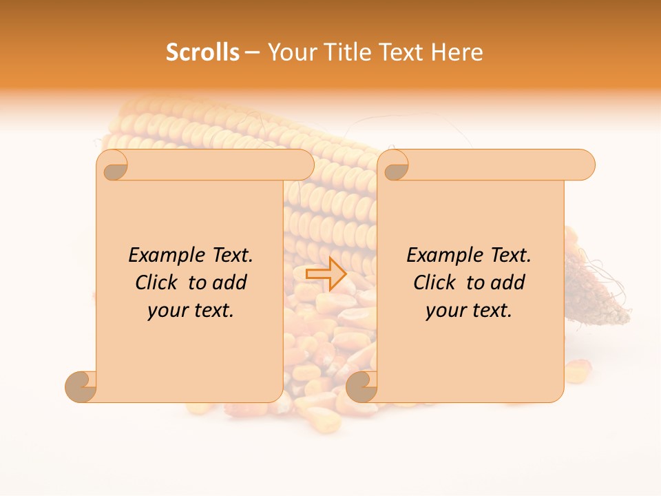 Golden Vegetable Corn PowerPoint Template