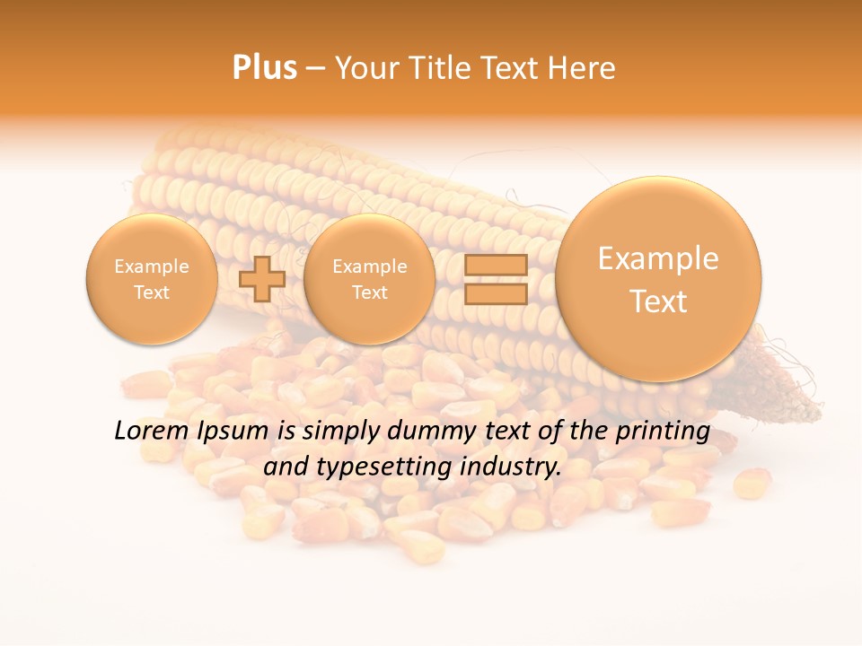 Golden Vegetable Corn PowerPoint Template
