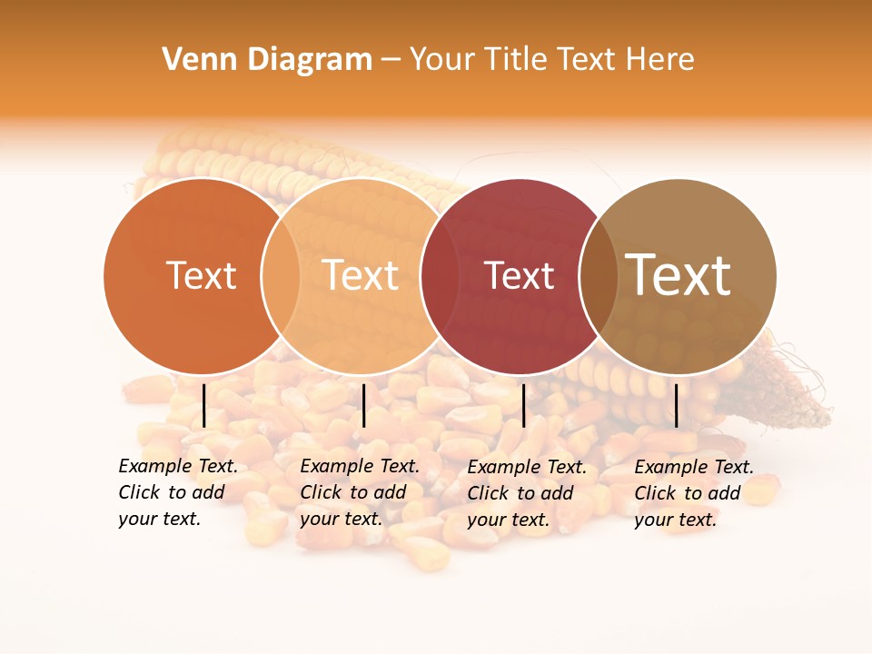 Golden Vegetable Corn PowerPoint Template