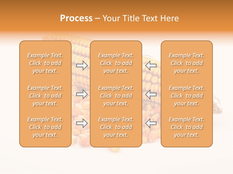 Golden Vegetable Corn PowerPoint Template
