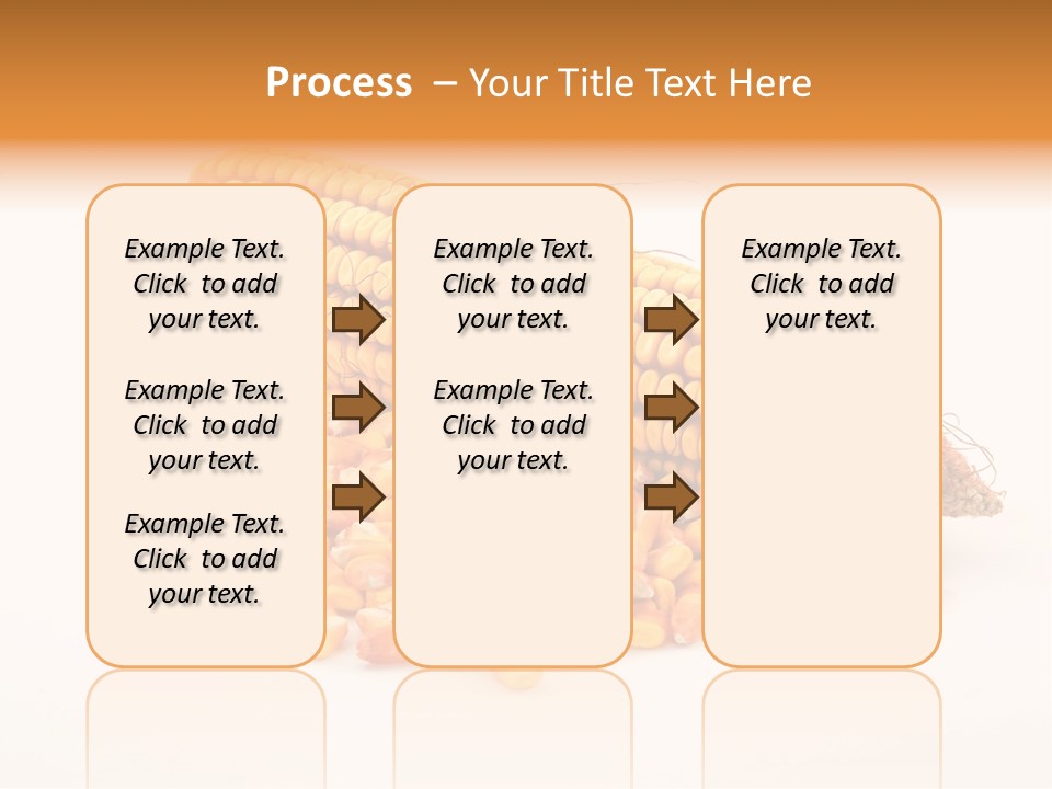 Golden Vegetable Corn PowerPoint Template