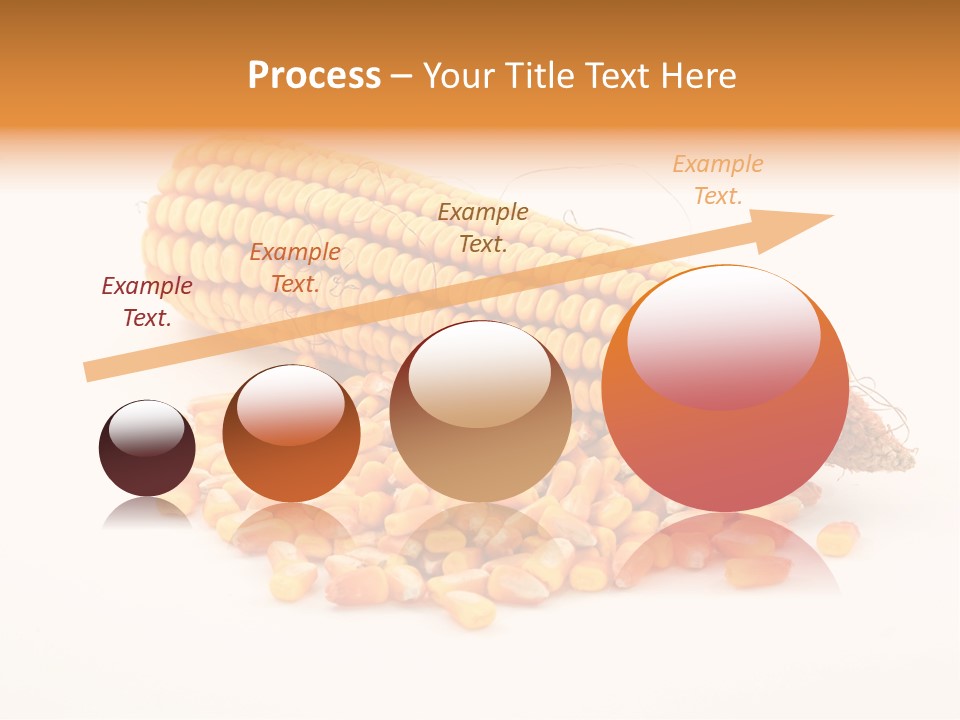Golden Vegetable Corn PowerPoint Template