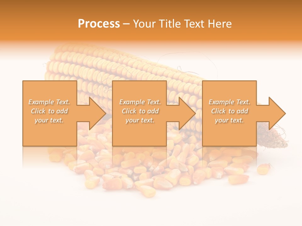 Golden Vegetable Corn PowerPoint Template