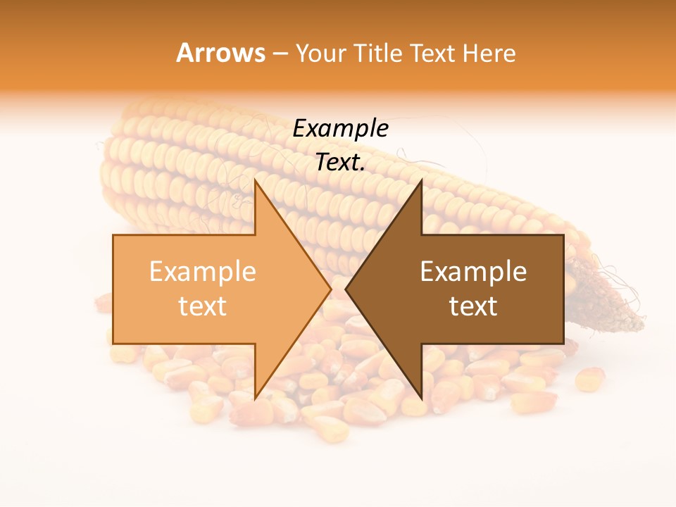 Golden Vegetable Corn PowerPoint Template