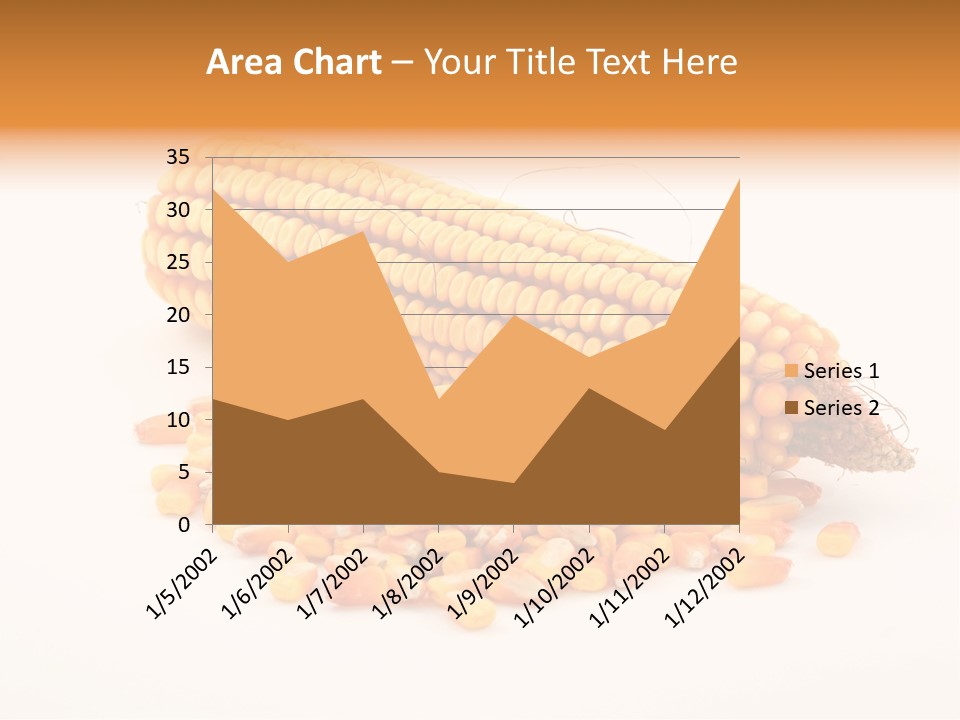 Golden Vegetable Corn PowerPoint Template