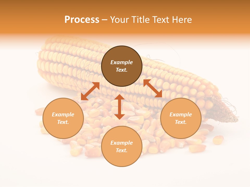 Golden Vegetable Corn PowerPoint Template