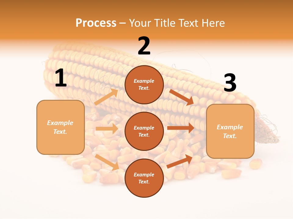 Golden Vegetable Corn PowerPoint Template