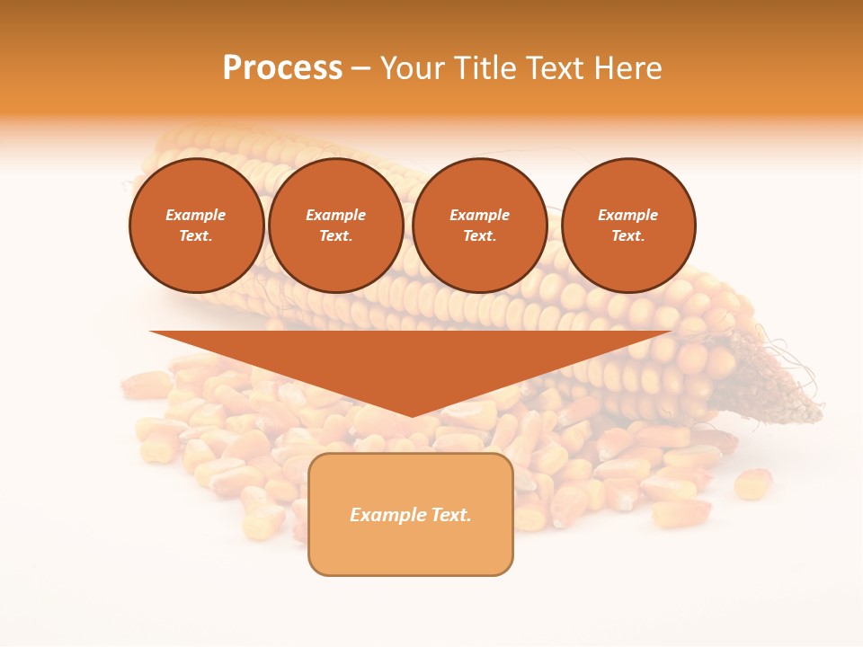 Golden Vegetable Corn PowerPoint Template