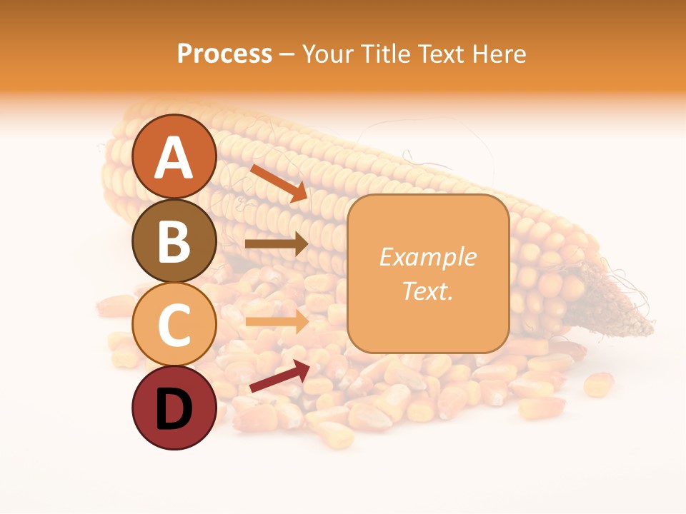 Golden Vegetable Corn PowerPoint Template