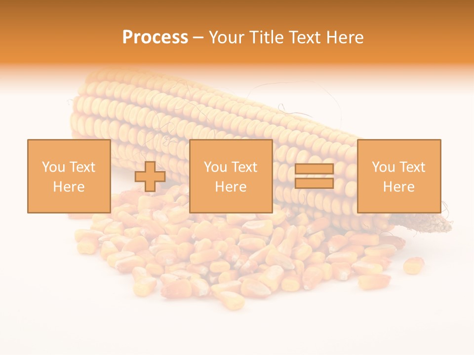 Golden Vegetable Corn PowerPoint Template