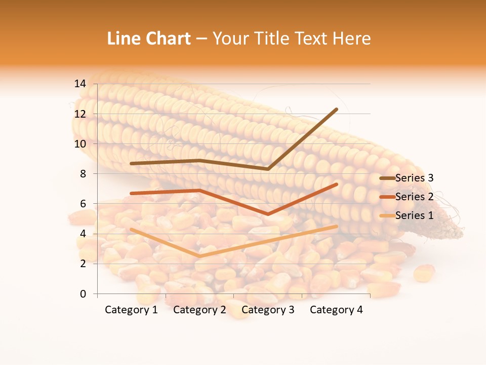 Golden Vegetable Corn PowerPoint Template