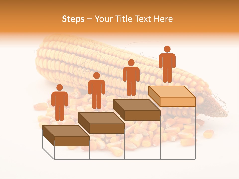Golden Vegetable Corn PowerPoint Template