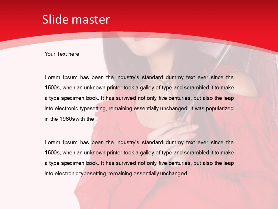 Attitude Long Smiling PowerPoint Template