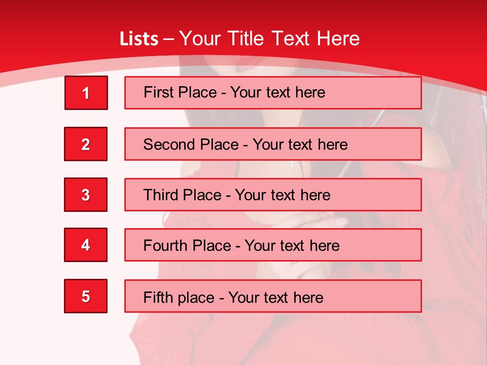 Attitude Long Smiling PowerPoint Template