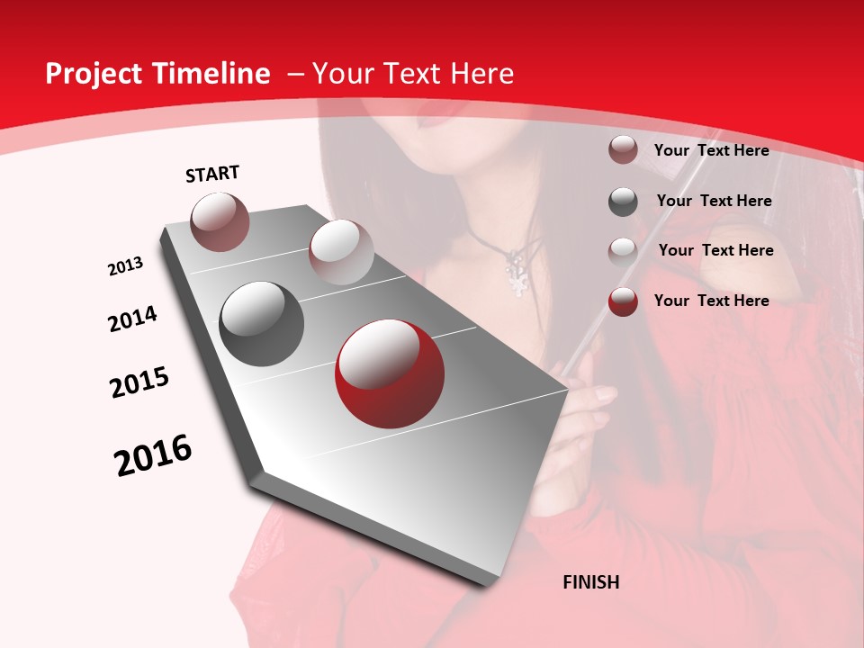 Attitude Long Smiling PowerPoint Template