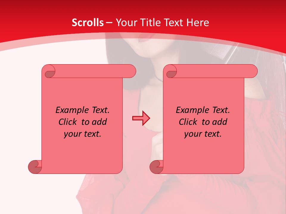 Attitude Long Smiling PowerPoint Template