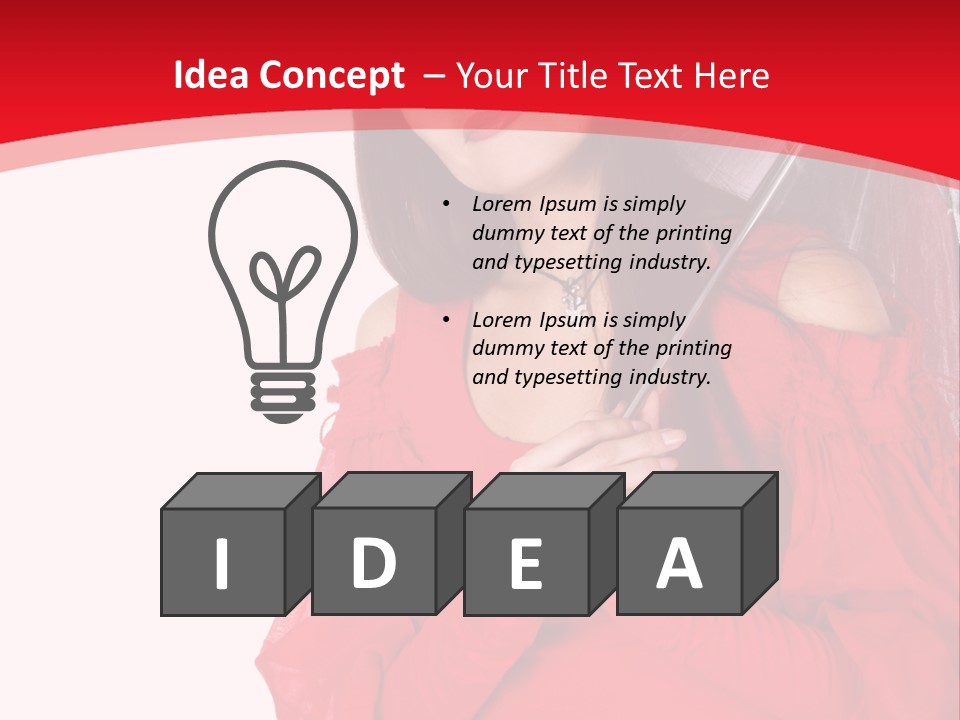 Attitude Long Smiling PowerPoint Template