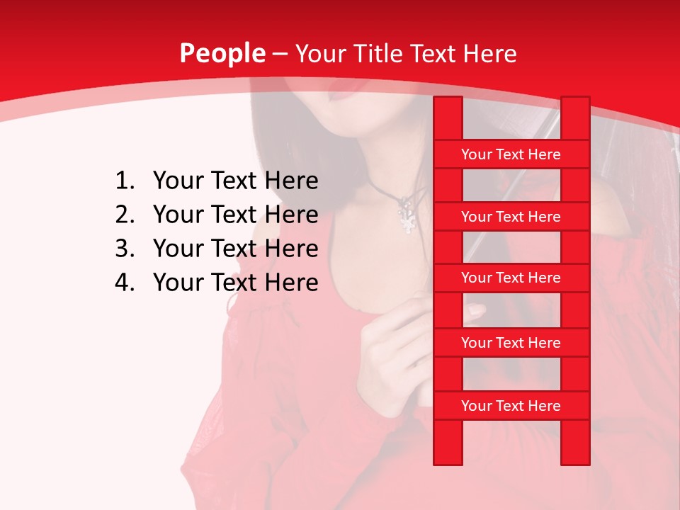 Attitude Long Smiling PowerPoint Template