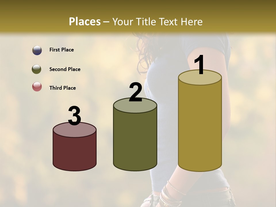 Latina Cute Teen PowerPoint Template