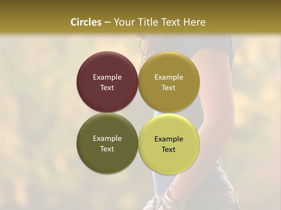 Latina Cute Teen PowerPoint Template