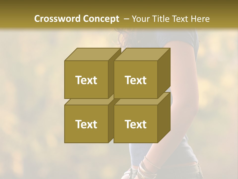 Latina Cute Teen PowerPoint Template