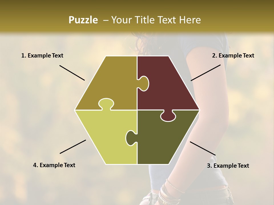 Latina Cute Teen PowerPoint Template