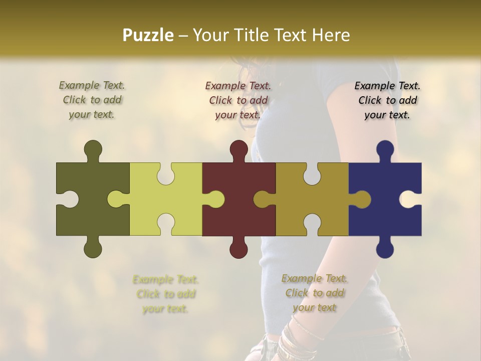 Latina Cute Teen PowerPoint Template